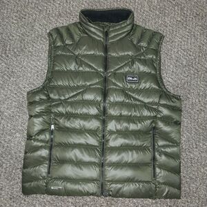 Men's Large and XL Ralph Lauren Mens Packable Olive Green Water Repellent Puffer